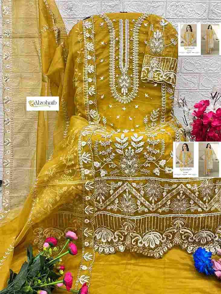 Aafa Vol-1 By Alzohaib 1196-A To 1196-H Series Beautiful Pakistani Suits Stylish Fancy Colorful Party Wear & Occasional Wear Organza Dresses At Wholesale Price