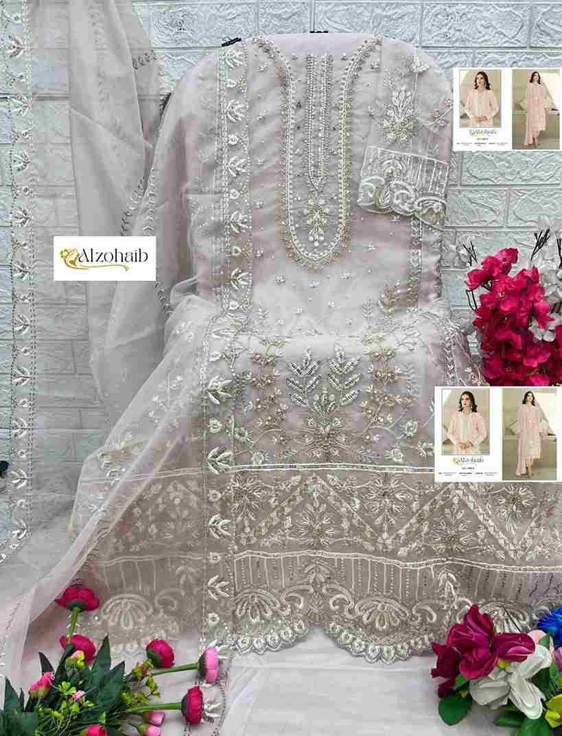 Aafa Vol-1 By Alzohaib 1196-A To 1196-H Series Beautiful Pakistani Suits Stylish Fancy Colorful Party Wear & Occasional Wear Organza Dresses At Wholesale Price