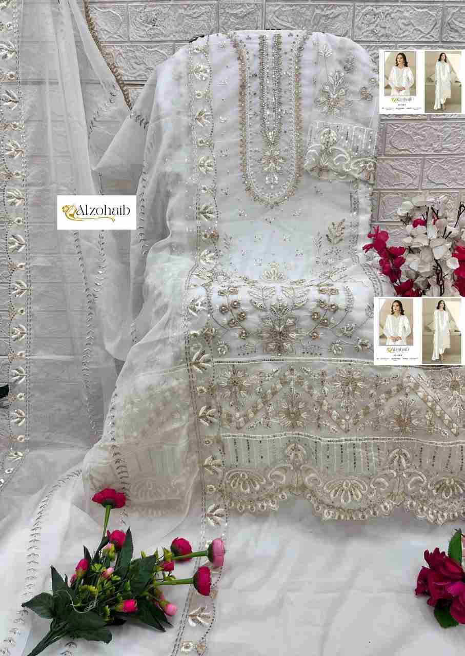 Aafa Vol-1 By Alzohaib 1196-A To 1196-H Series Beautiful Pakistani Suits Stylish Fancy Colorful Party Wear & Occasional Wear Organza Dresses At Wholesale Price