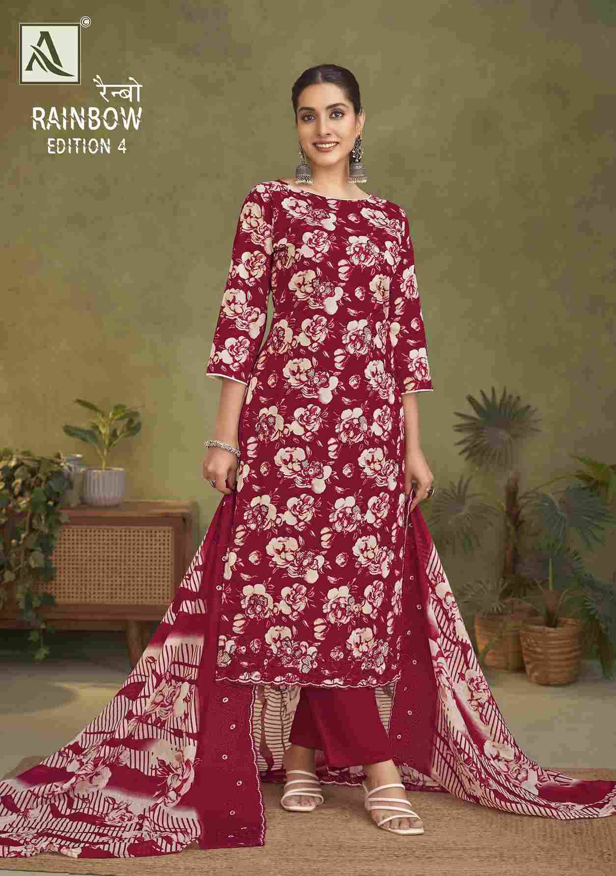 Rainbow Vol-4 By Alok Suit 1904-001 To 1904-006 Series Beautiful Festive Suits Stylish Fancy Colorful Casual Wear & Ethnic Wear Pure Cambric Cotton Print Dresses At Wholesale Price