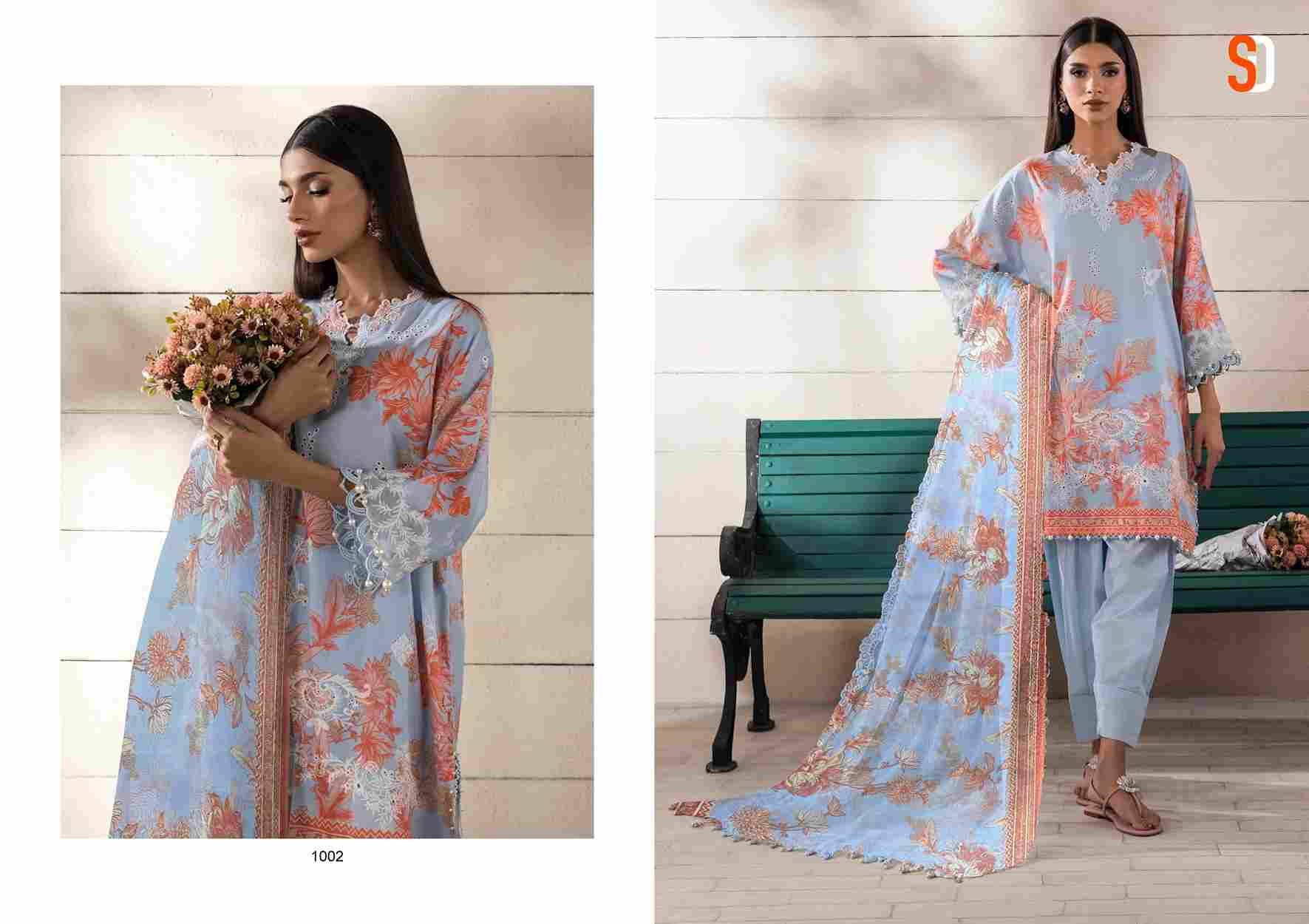 Muzlin Sana Safina By Shraddha Designer 1001 To 1008 Series Designer Pakistani Suits Beautiful Stylish Fancy Colorful Party Wear & Occasional Wear Pure Lawn Cotton Print Embroidered Dresses At Wholesale Price