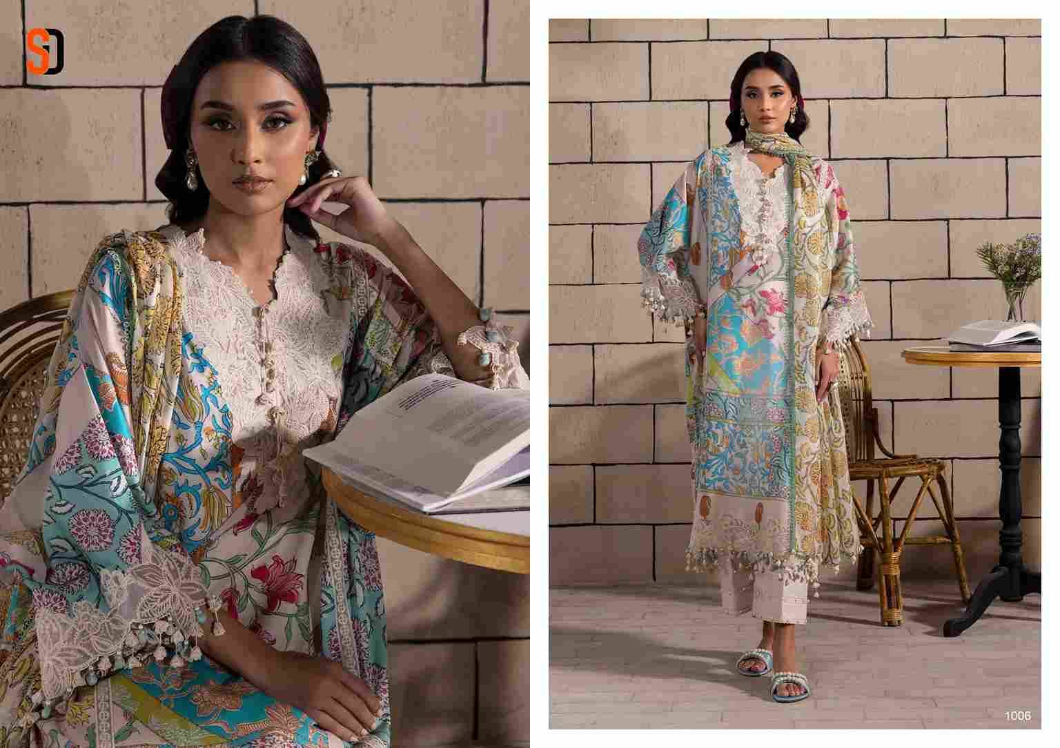 Muzlin Sana Safina By Shraddha Designer 1001 To 1008 Series Designer Pakistani Suits Beautiful Stylish Fancy Colorful Party Wear & Occasional Wear Pure Lawn Cotton Print Embroidered Dresses At Wholesale Price