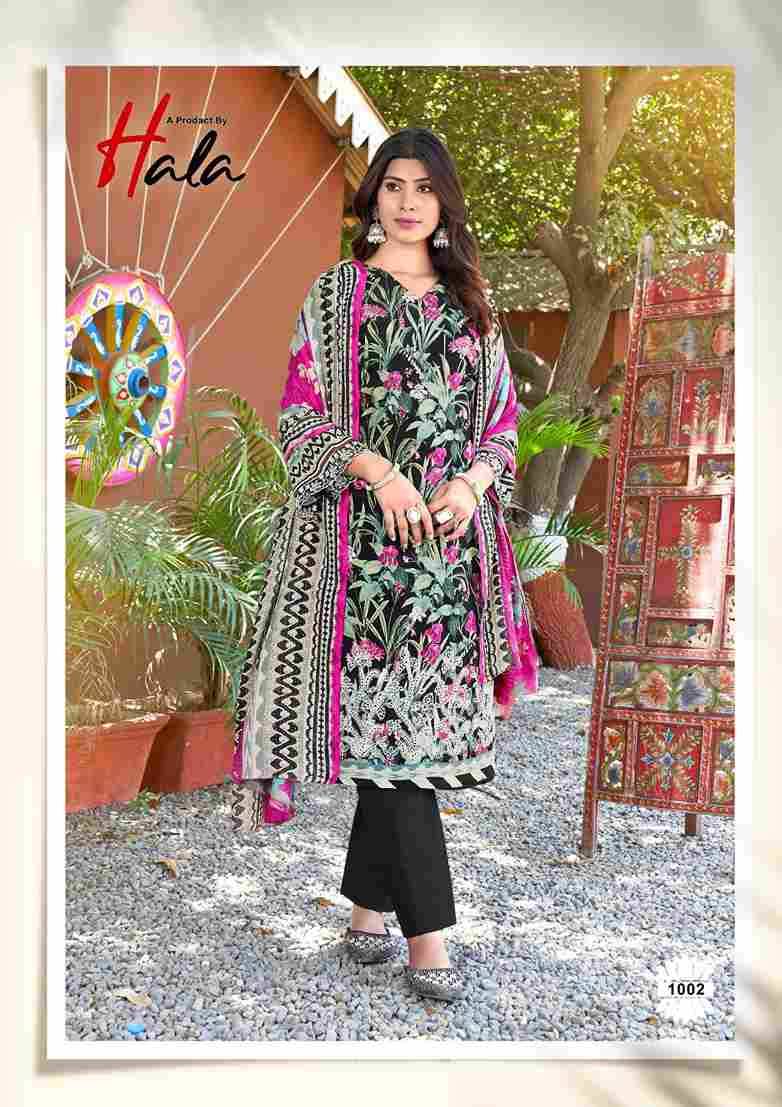 Mira Nur Vol-1 By Hala 1001 To 1006 Series Beautiful Festive Suits Stylish Fancy Colorful Casual Wear & Ethnic Wear Pure Cotton Digital Print Dresses At Wholesale Price