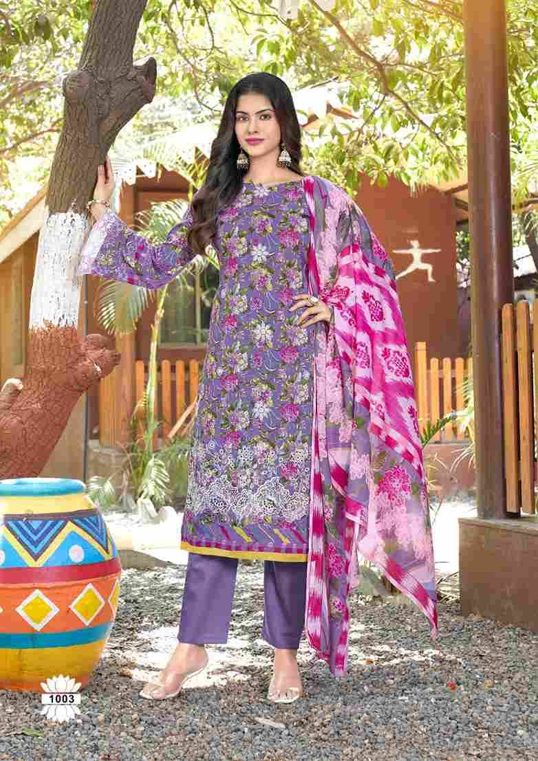 Mira Nur Vol-1 By Hala 1001 To 1006 Series Beautiful Festive Suits Stylish Fancy Colorful Casual Wear & Ethnic Wear Pure Cotton Digital Print Dresses At Wholesale Price