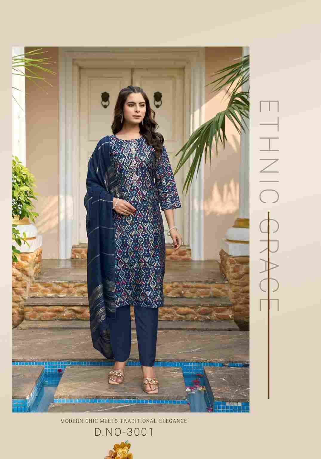 Festival Vol-3 By Vaniska 3001 To 3008 Series Beautiful Festive Suits Stylish Fancy Colorful Casual Wear & Ethnic Wear Modal Chanderi Print Dresses At Wholesale Price