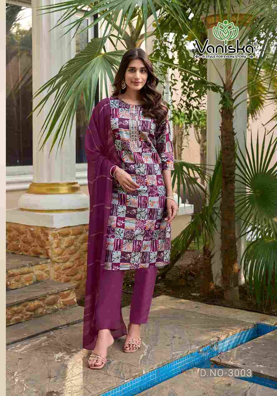Festival Vol-3 By Vaniska 3001 To 3008 Series Beautiful Festive Suits Stylish Fancy Colorful Casual Wear & Ethnic Wear Modal Chanderi Print Dresses At Wholesale Price