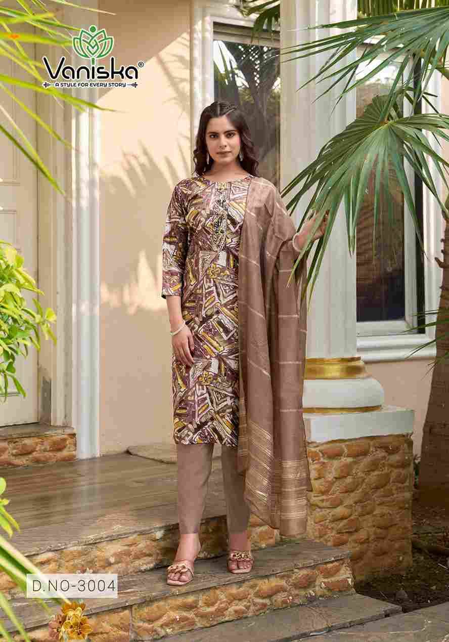 Festival Vol-3 By Vaniska 3001 To 3008 Series Beautiful Festive Suits Stylish Fancy Colorful Casual Wear & Ethnic Wear Modal Chanderi Print Dresses At Wholesale Price