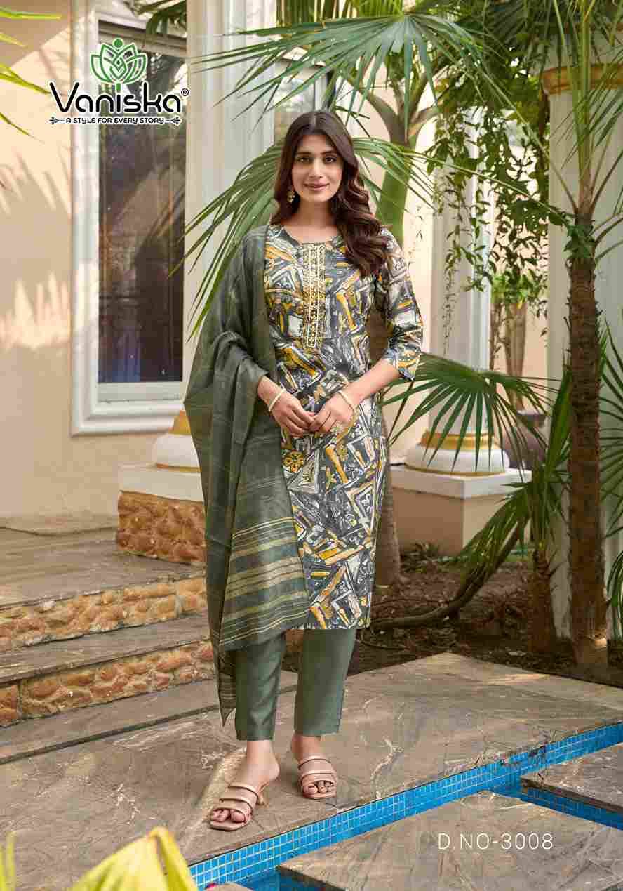 Festival Vol-3 By Vaniska 3001 To 3008 Series Beautiful Festive Suits Stylish Fancy Colorful Casual Wear & Ethnic Wear Modal Chanderi Print Dresses At Wholesale Price