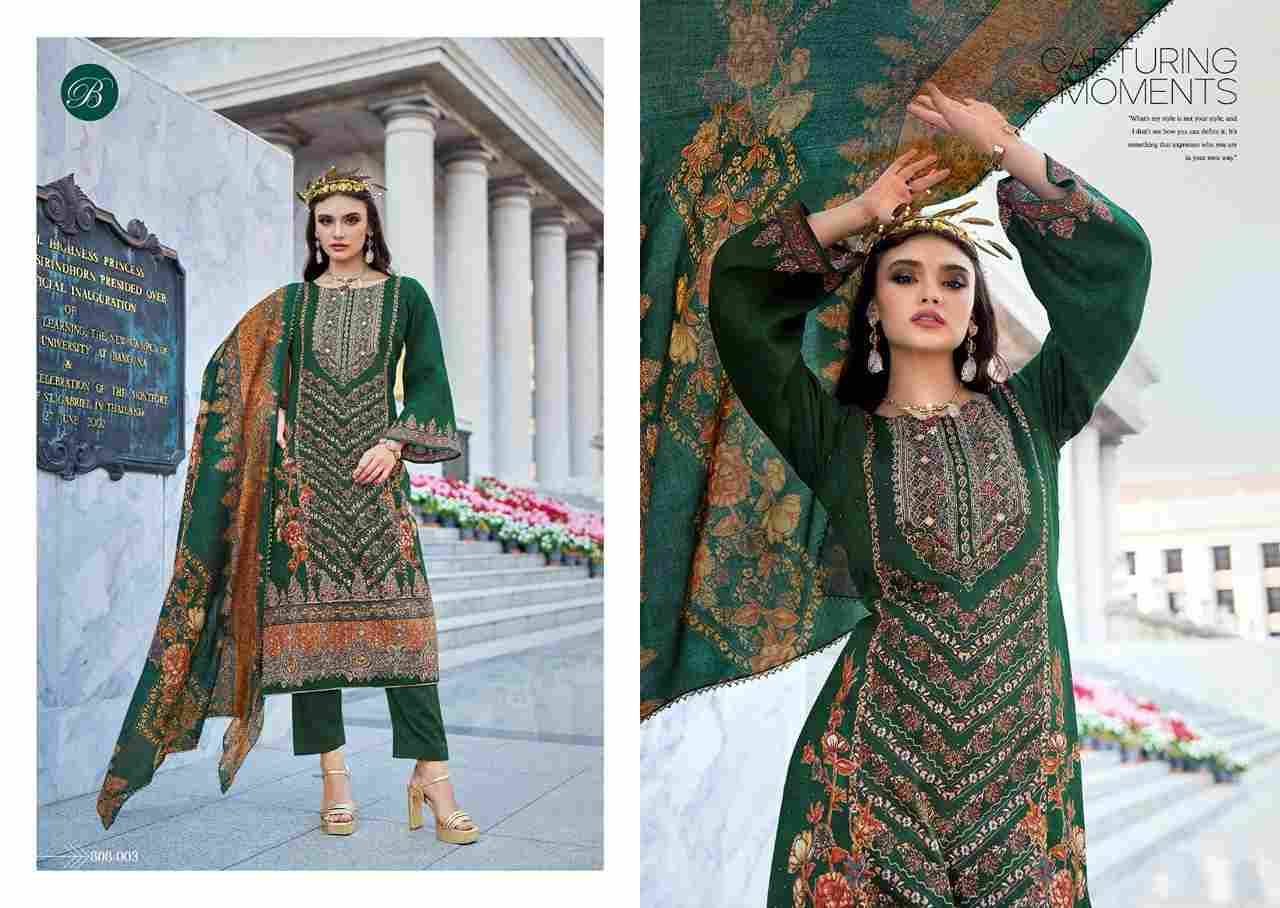 Dil-E-Nagma By Belliza 808-001 To 808-008 Series Beautiful Suits Colorful Stylish Fancy Casual Wear & Ethnic Wear Pure Jam Cotton Dresses At Wholesale Price