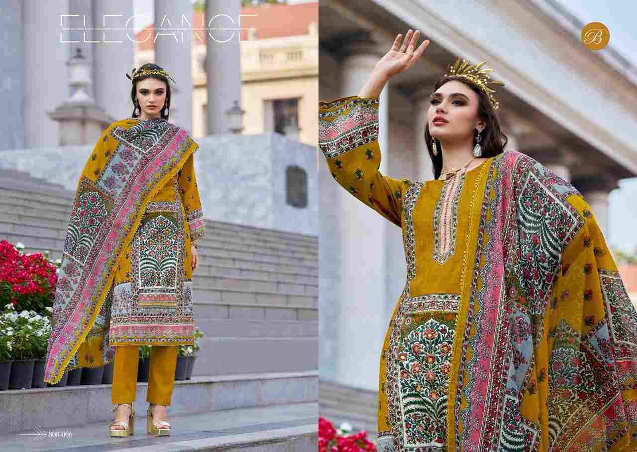 Dil-E-Nagma By Belliza 808-001 To 808-008 Series Beautiful Suits Colorful Stylish Fancy Casual Wear & Ethnic Wear Pure Jam Cotton Dresses At Wholesale Price