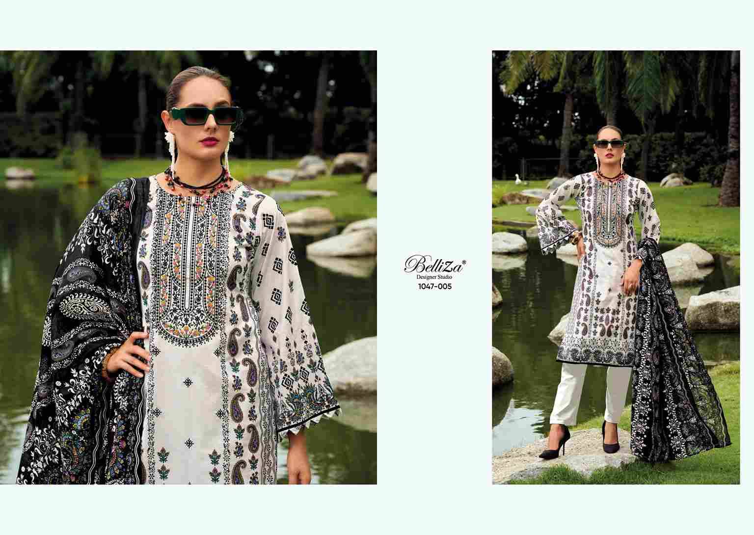 Naira Vol-108 By Belliza 1047-001 To 1047-008 Series Beautiful Festive Suits Stylish Fancy Colorful Casual Wear & Ethnic Wear Pure Cotton Print Dresses At Wholesale Price