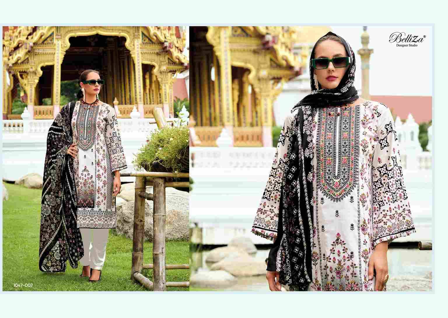 Naira Vol-108 By Belliza 1047-001 To 1047-008 Series Beautiful Festive Suits Stylish Fancy Colorful Casual Wear & Ethnic Wear Pure Cotton Print Dresses At Wholesale Price
