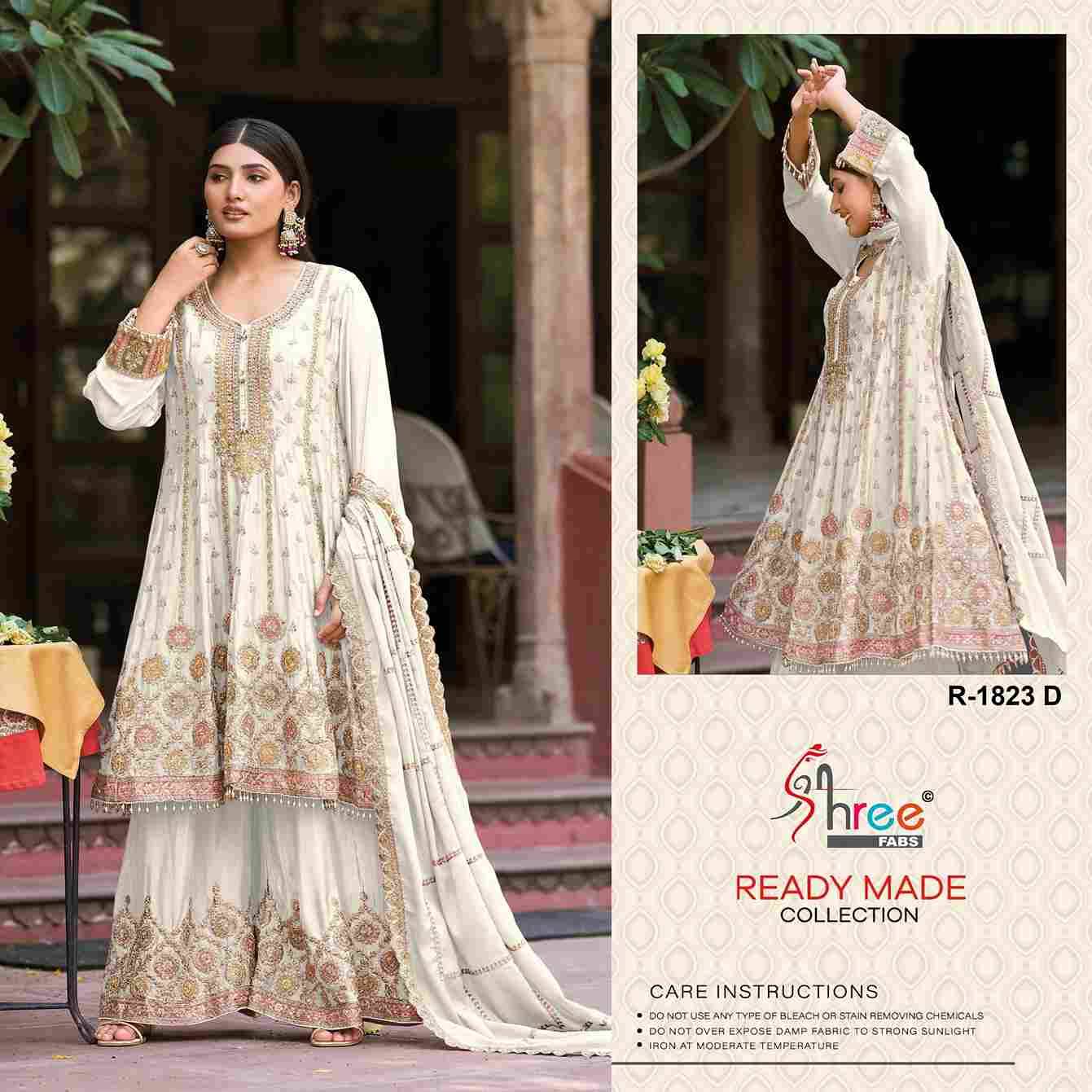 Shree Fabs Hit Design R-1823 Colours By Shree Fabs R-1823-A To R-1823-D Series Designer Pakistani Suits Collection Beautiful Stylish Fancy Colorful Party Wear & Occasional Wear Chinnon Dresses At Wholesale Price