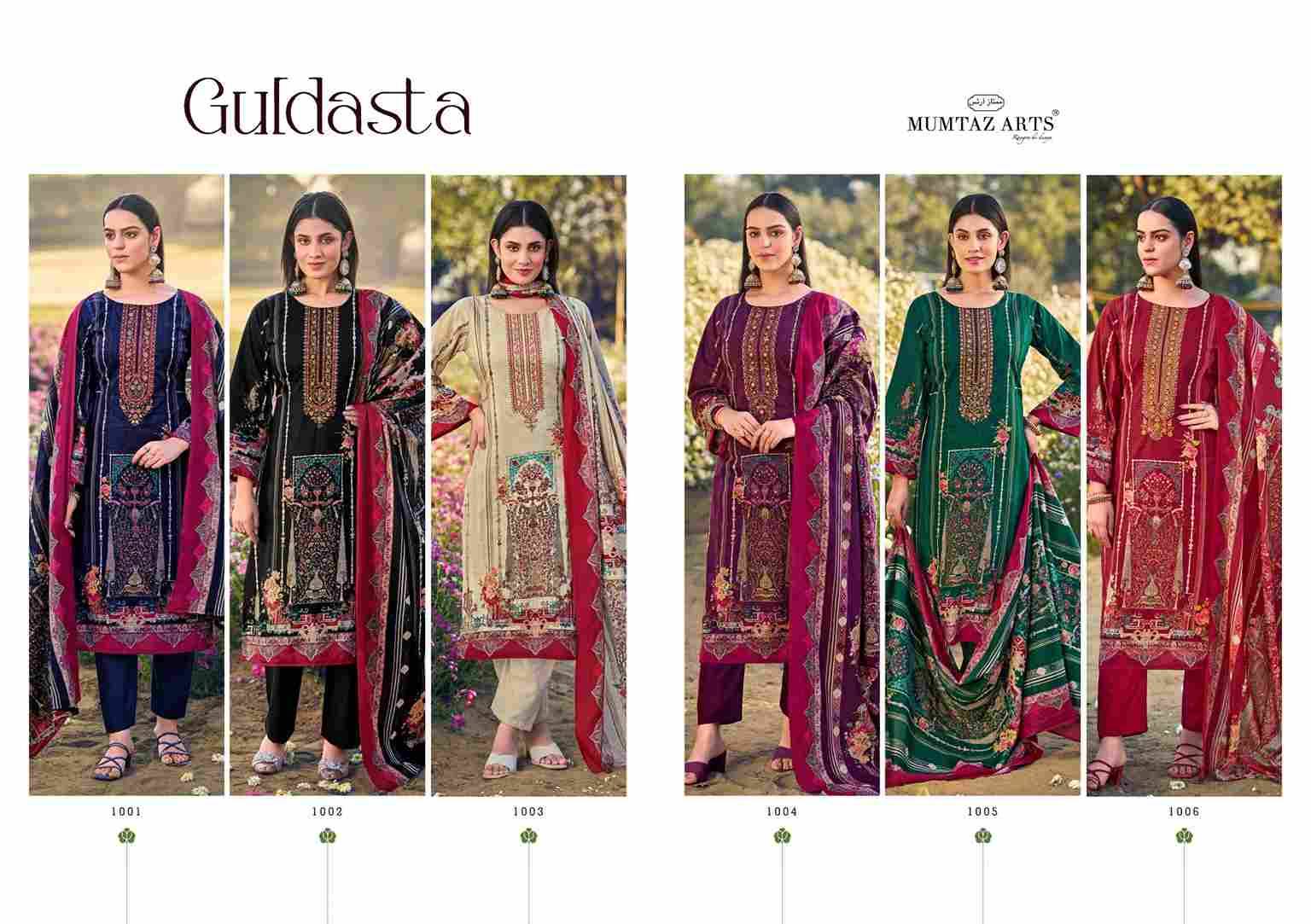 Guldasta By Mumtaz Arts 1001 To 1006 Series Designer Festive Suits Collection Beautiful Stylish Fancy Colorful Party Wear & Occasional Wear Pure Lawn Cotton Dresses At Wholesale Price