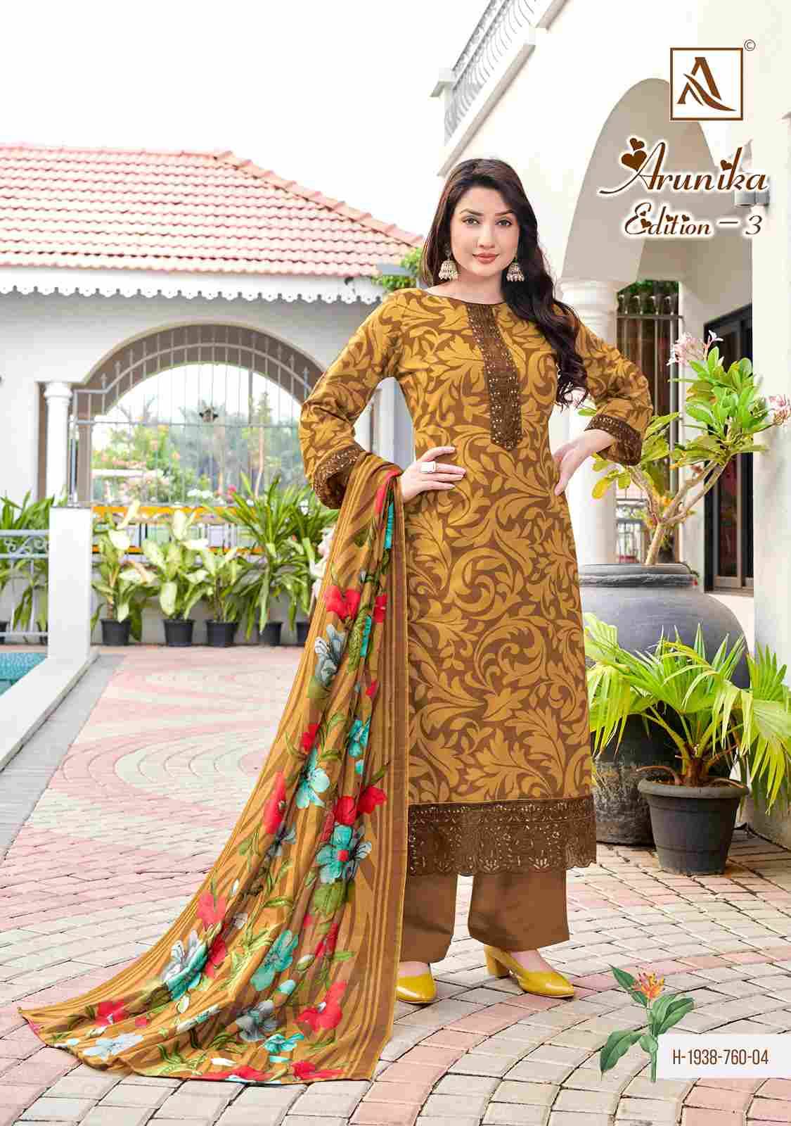 Arunika Vol-3 By Alok Suit 760-001 To 760-006 Series Beautiful Festive Suits Colorful Stylish Fancy Casual Wear & Ethnic Wear Pure Cambric Dresses At Wholesale Price