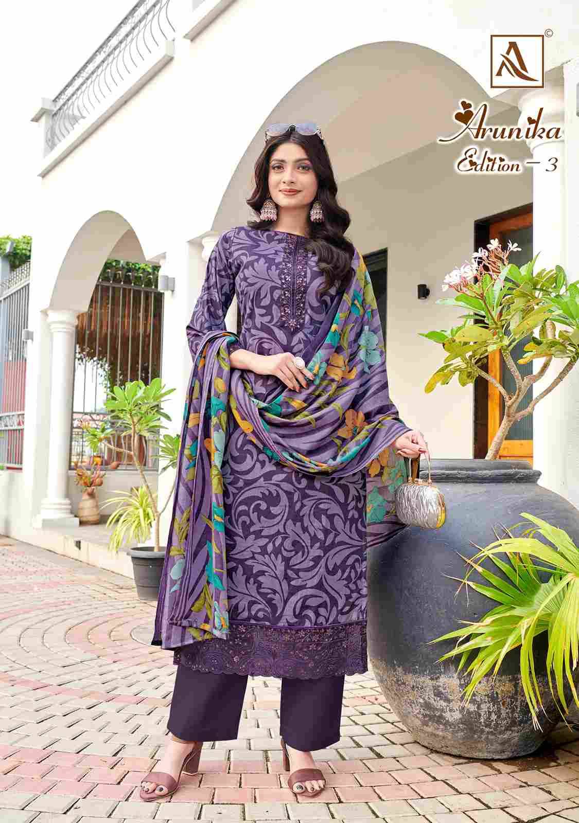 Arunika Vol-3 By Alok Suit 760-001 To 760-006 Series Beautiful Festive Suits Colorful Stylish Fancy Casual Wear & Ethnic Wear Pure Cambric Dresses At Wholesale Price