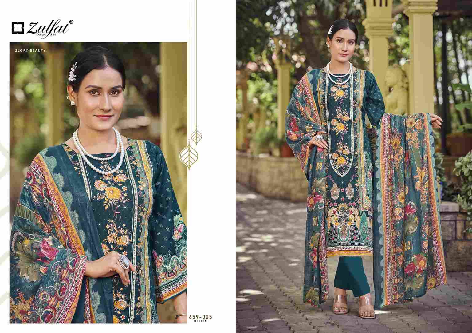 Raabta Vol-7 By Zulfat 659-001 To 659-006 Series Beautiful Festive Suits Stylish Fancy Colorful Casual Wear & Ethnic Wear Pure Jam Cotton Print Dresses At Wholesale Price