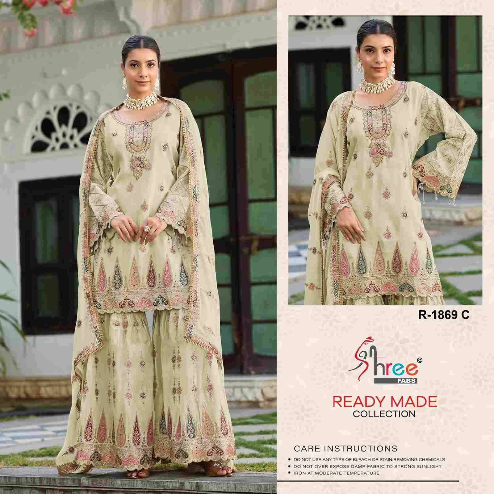 Shree Fabs Hit Design R-1869 Colours By Shree Fabs R-1869-A To R-1869-D Series Designer Pakistani Suits Collection Beautiful Stylish Fancy Colorful Party Wear & Occasional Wear Chinnon Dresses At Wholesale Price