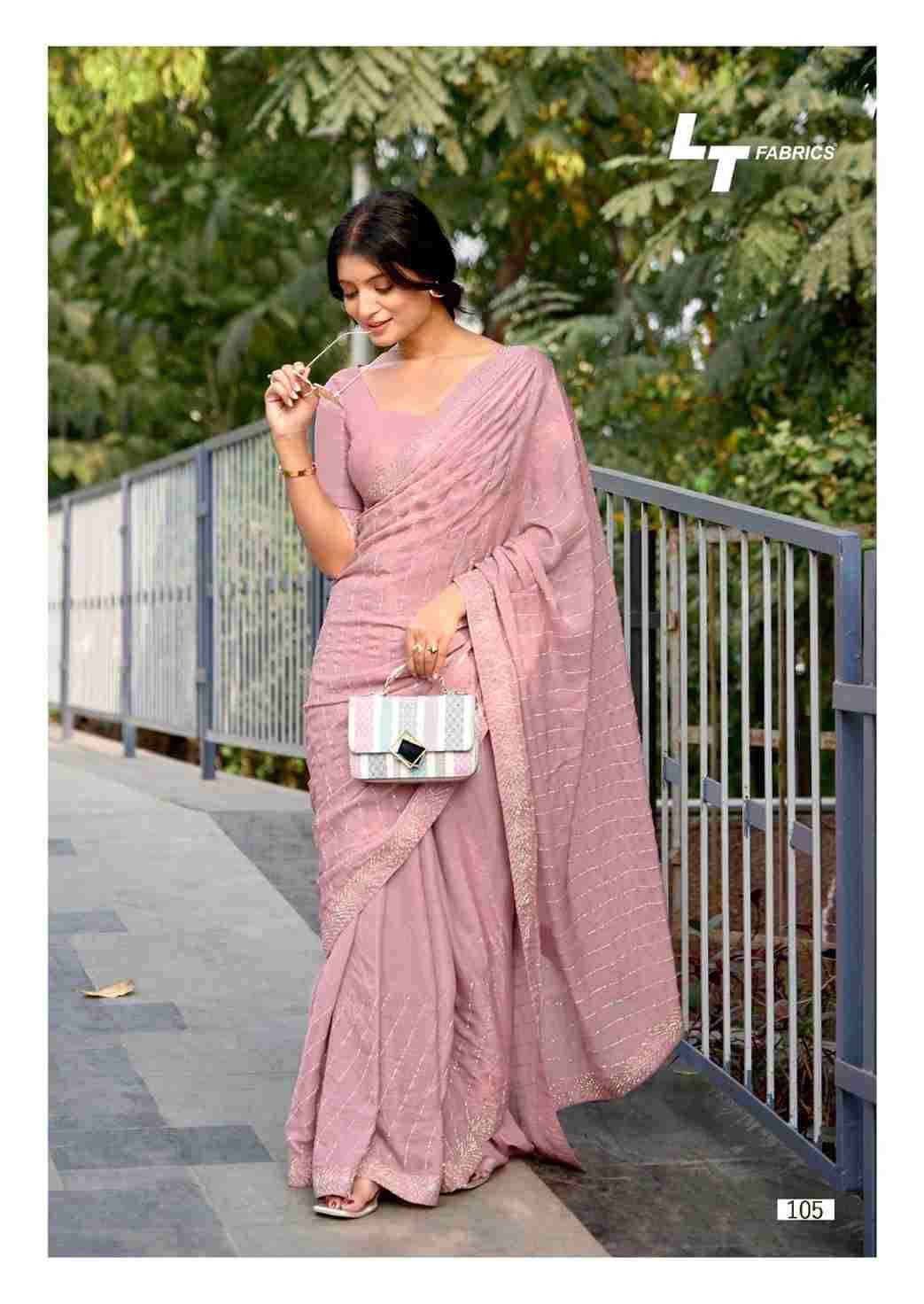 Primark By LT Fabrics 101 To 106 Series Indian Traditional Wear Collection Beautiful Stylish Fancy Colorful Party Wear & Occasional Wear Malai Silk Sarees At Wholesale Price