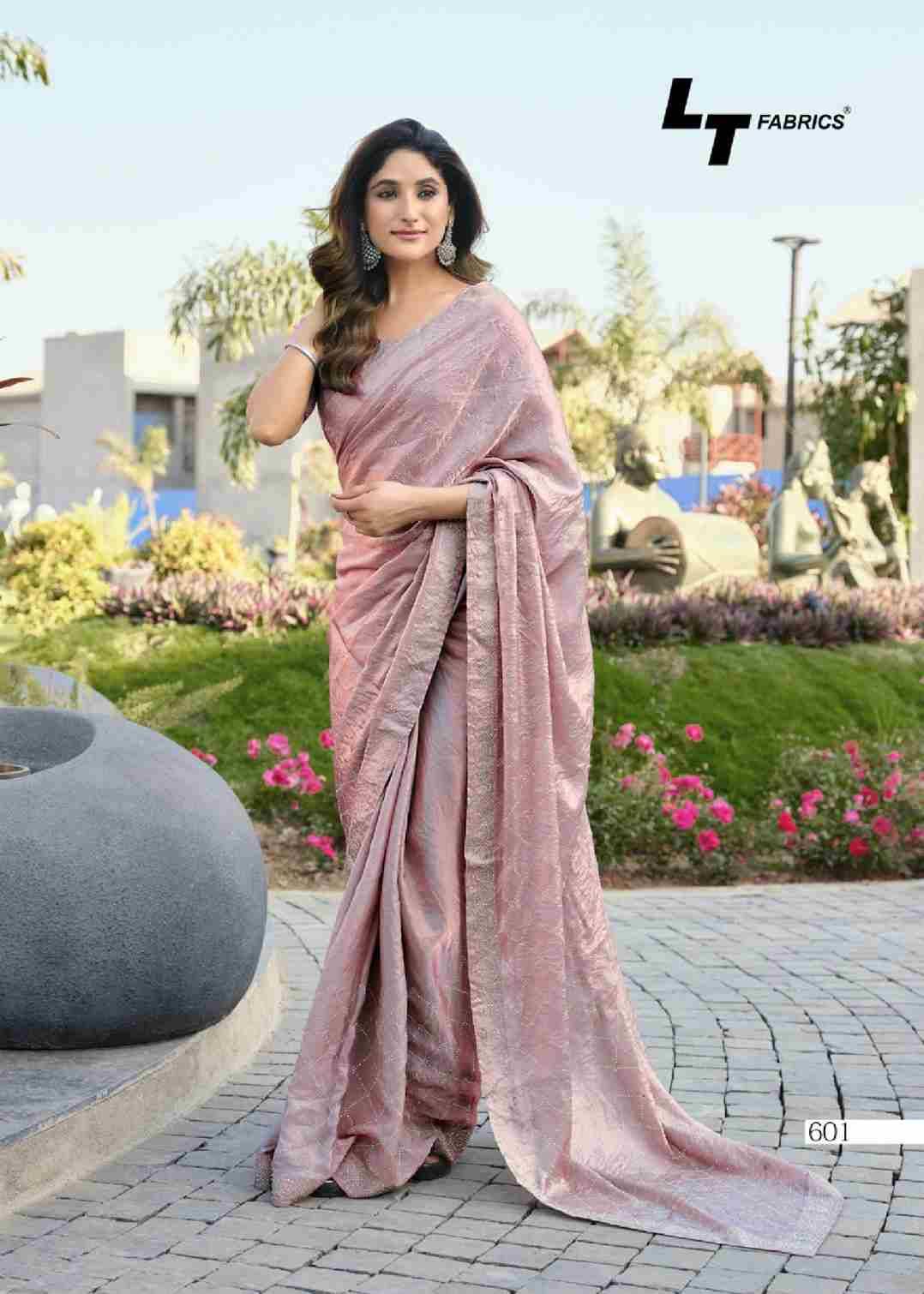 Primark Vol-6 By LT Fabrics 601 To 606 Series Indian Traditional Wear Collection Beautiful Stylish Fancy Colorful Party Wear & Occasional Wear Malai Silk Sarees At Wholesale Price