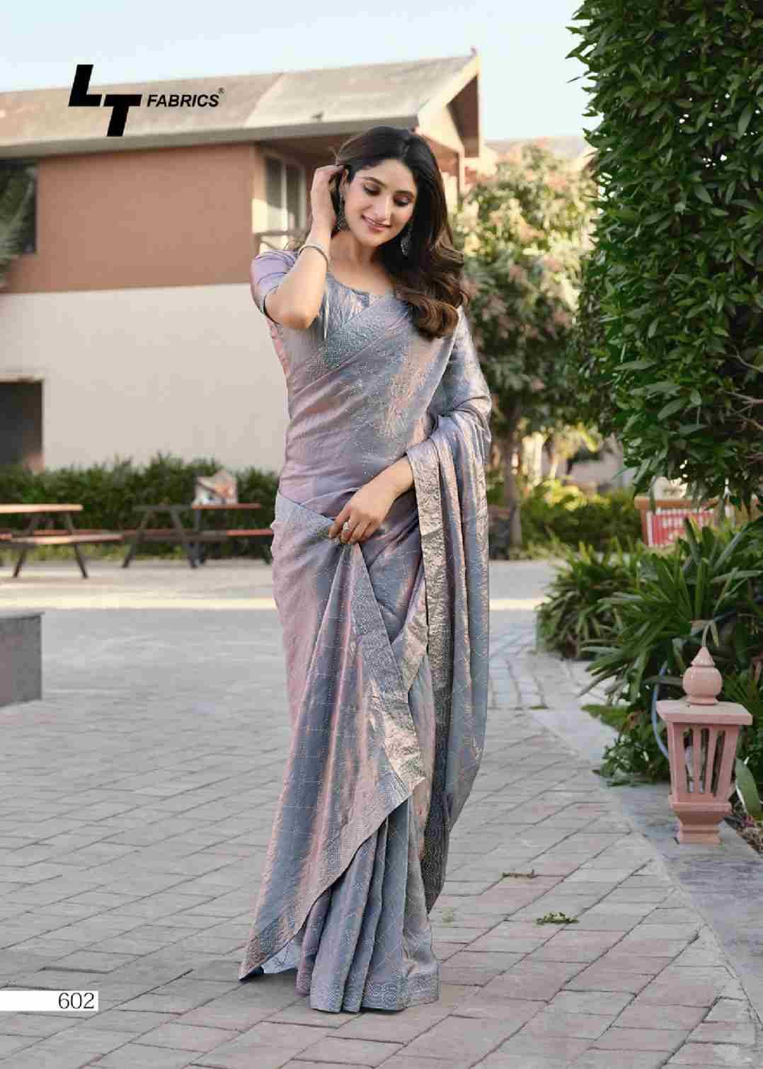 Primark Vol-6 By LT Fabrics 601 To 606 Series Indian Traditional Wear Collection Beautiful Stylish Fancy Colorful Party Wear & Occasional Wear Malai Silk Sarees At Wholesale Price
