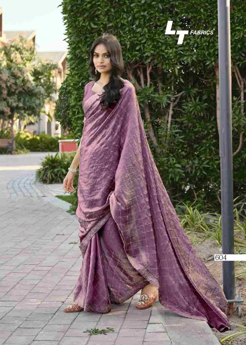 Primark Vol-6 By LT Fabrics 601 To 606 Series Indian Traditional Wear Collection Beautiful Stylish Fancy Colorful Party Wear & Occasional Wear Malai Silk Sarees At Wholesale Price