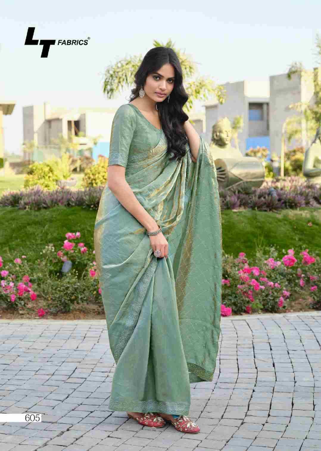 Primark Vol-6 By LT Fabrics 601 To 606 Series Indian Traditional Wear Collection Beautiful Stylish Fancy Colorful Party Wear & Occasional Wear Malai Silk Sarees At Wholesale Price
