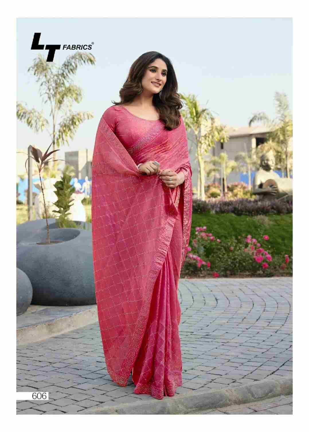 Primark Vol-6 By LT Fabrics 601 To 606 Series Indian Traditional Wear Collection Beautiful Stylish Fancy Colorful Party Wear & Occasional Wear Malai Silk Sarees At Wholesale Price