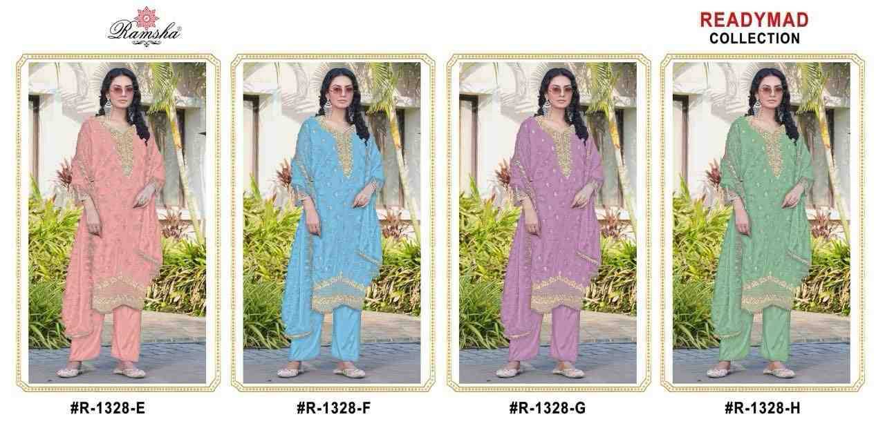 Ramsha 1328 Colours By Ramsha 1328-A To 1328-H Series Designer Pakistani Suits Beautiful Fancy Colorful Stylish Party Wear & Occasional Wear Fandy Embroidered Dresses At Wholesale Price