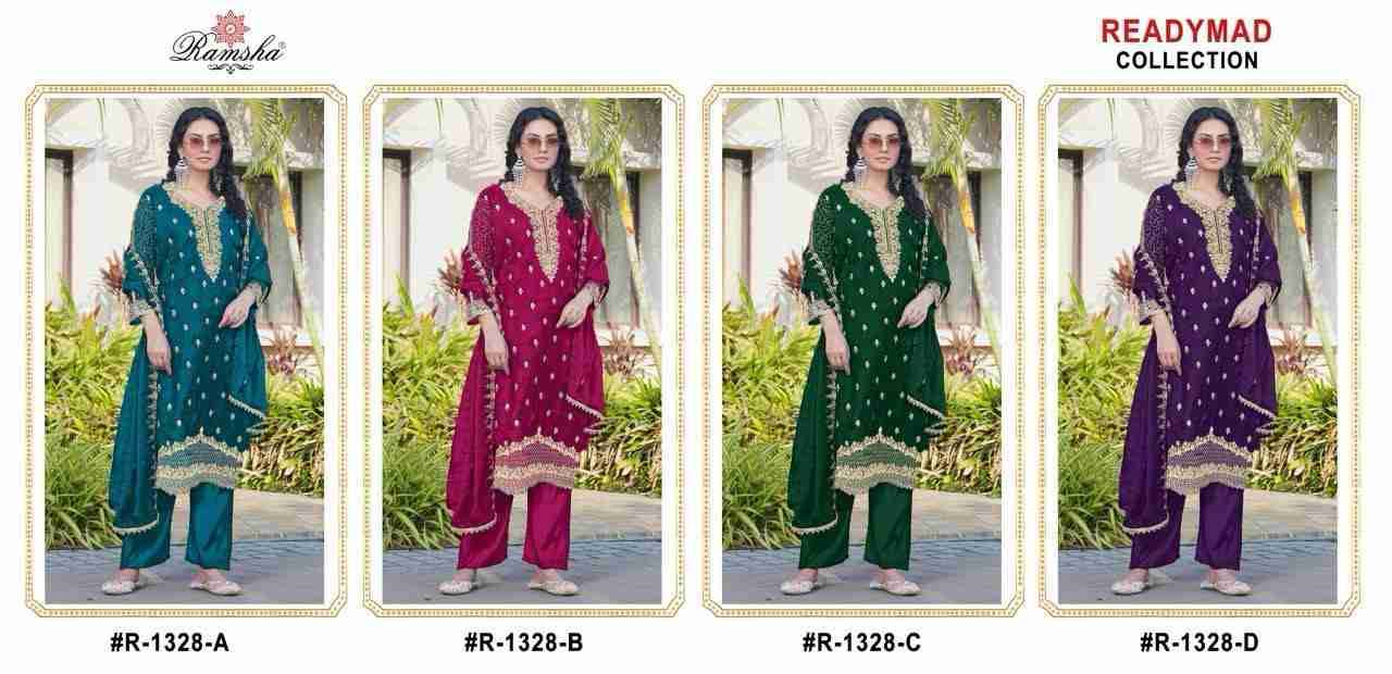 Ramsha 1328 Colours By Ramsha 1328-A To 1328-H Series Designer Pakistani Suits Beautiful Fancy Colorful Stylish Party Wear & Occasional Wear Fandy Embroidered Dresses At Wholesale Price