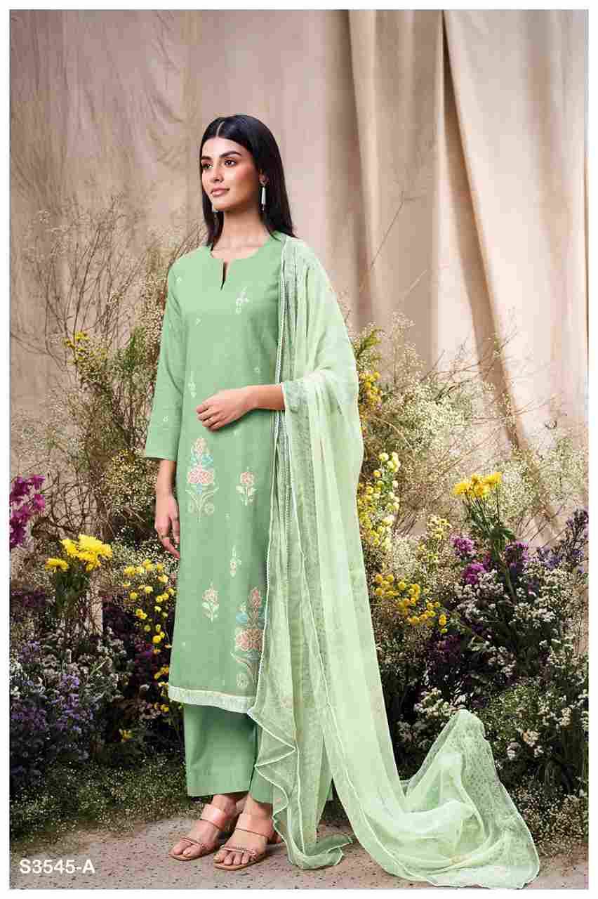 Alveen-3545 By Ganga Fashion 3545-A To 3545-D Series Beautiful Festive Suits Colorful Stylish Fancy Casual Wear & Ethnic Wear Cotton Dresses At Wholesale Price