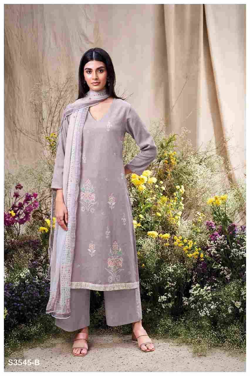 Alveen-3545 By Ganga Fashion 3545-A To 3545-D Series Beautiful Festive Suits Colorful Stylish Fancy Casual Wear & Ethnic Wear Cotton Dresses At Wholesale Price