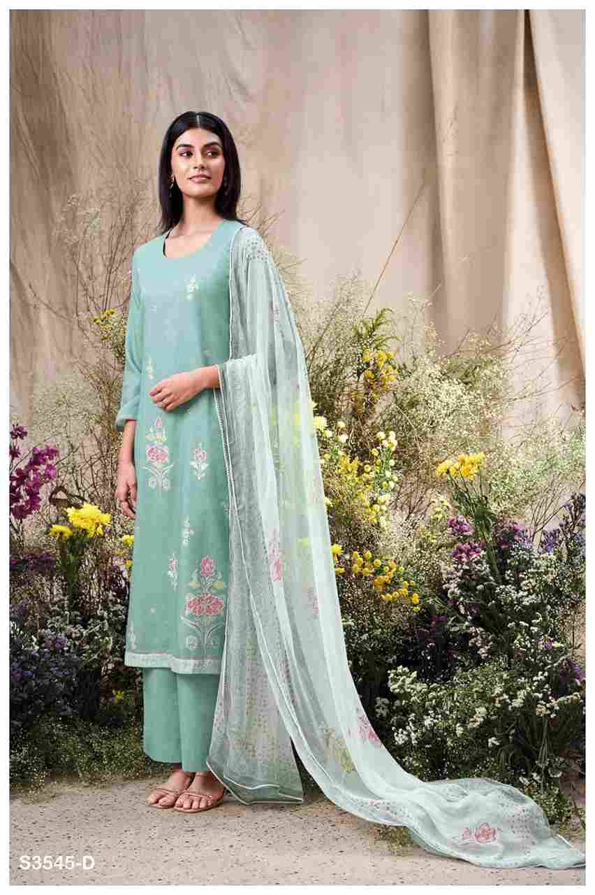 Alveen-3545 By Ganga Fashion 3545-A To 3545-D Series Beautiful Festive Suits Colorful Stylish Fancy Casual Wear & Ethnic Wear Cotton Dresses At Wholesale Price