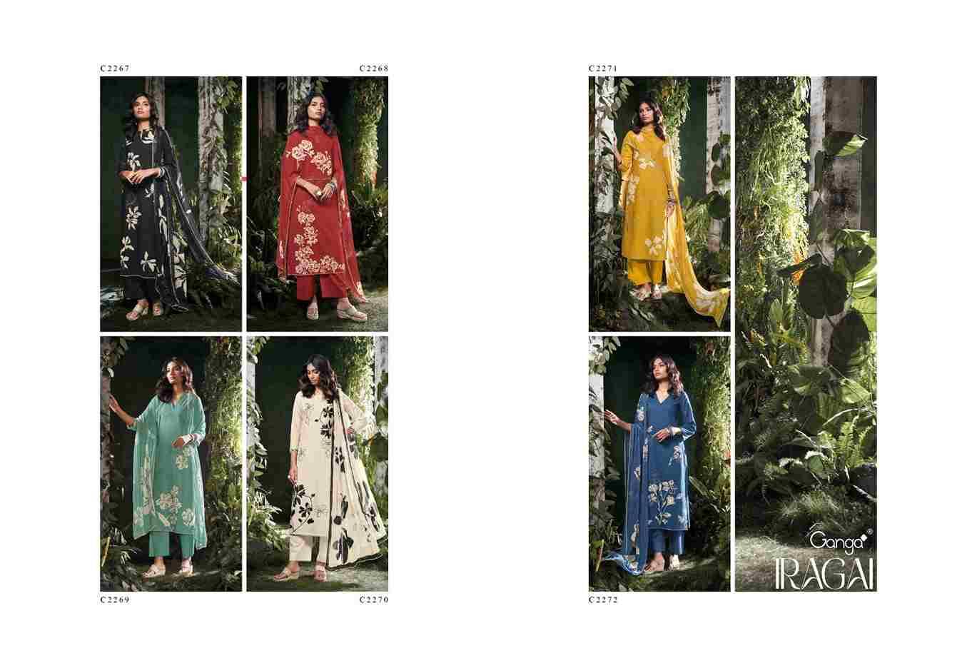 Iragai By Ganga Fashion 2267 To 2272 Series Beautiful Festive Suits Colorful Stylish Fancy Casual Wear & Ethnic Wear Cotton Dresses At Wholesale Price