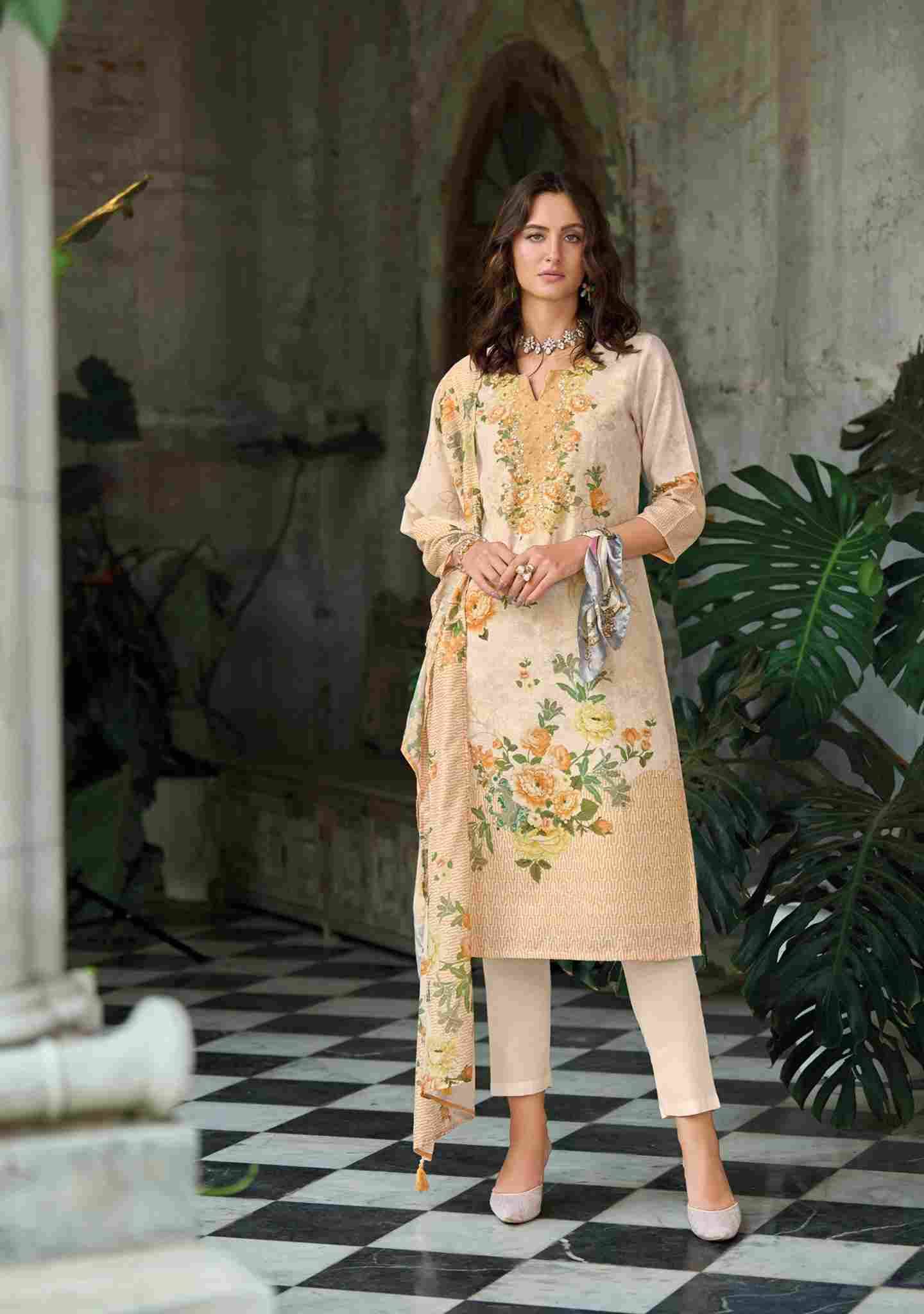 Summer Pastels Vol-2 By Lady Leela 31071 To 31076 Series Beautiful Festive Suits Colorful Stylish Fancy Casual Wear & Ethnic Wear Pure Linen With Work Dresses At Wholesale Price