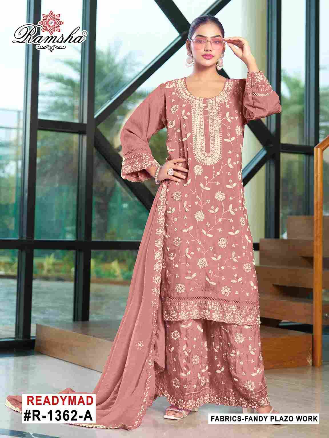 Ramsha 1362 Colours By Ramsha 1362-A To 1362-D Series Designer Pakistani Suits Beautiful Fancy Colorful Stylish Party Wear & Occasional Wear Fandy Embroidered Dresses At Wholesale Price