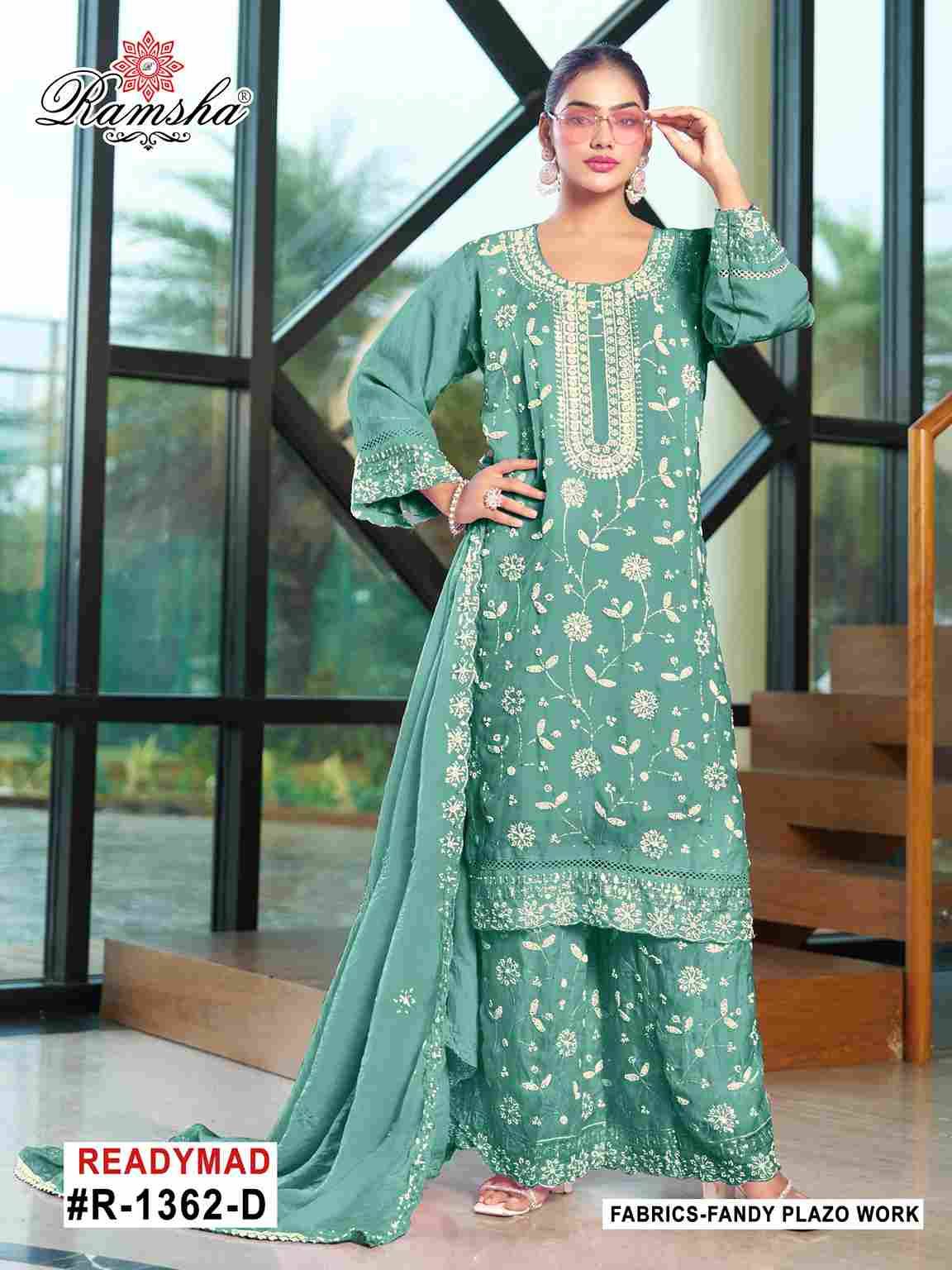 Ramsha 1362 Colours By Ramsha 1362-A To 1362-D Series Designer Pakistani Suits Beautiful Fancy Colorful Stylish Party Wear & Occasional Wear Fandy Embroidered Dresses At Wholesale Price