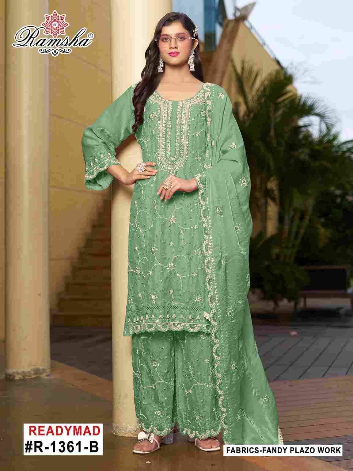 Ramsha 1361 Colours By Ramsha 1361-A To 1361-D Series Designer Pakistani Suits Beautiful Fancy Colorful Stylish Party Wear & Occasional Wear Fandy Embroidered Dresses At Wholesale Price