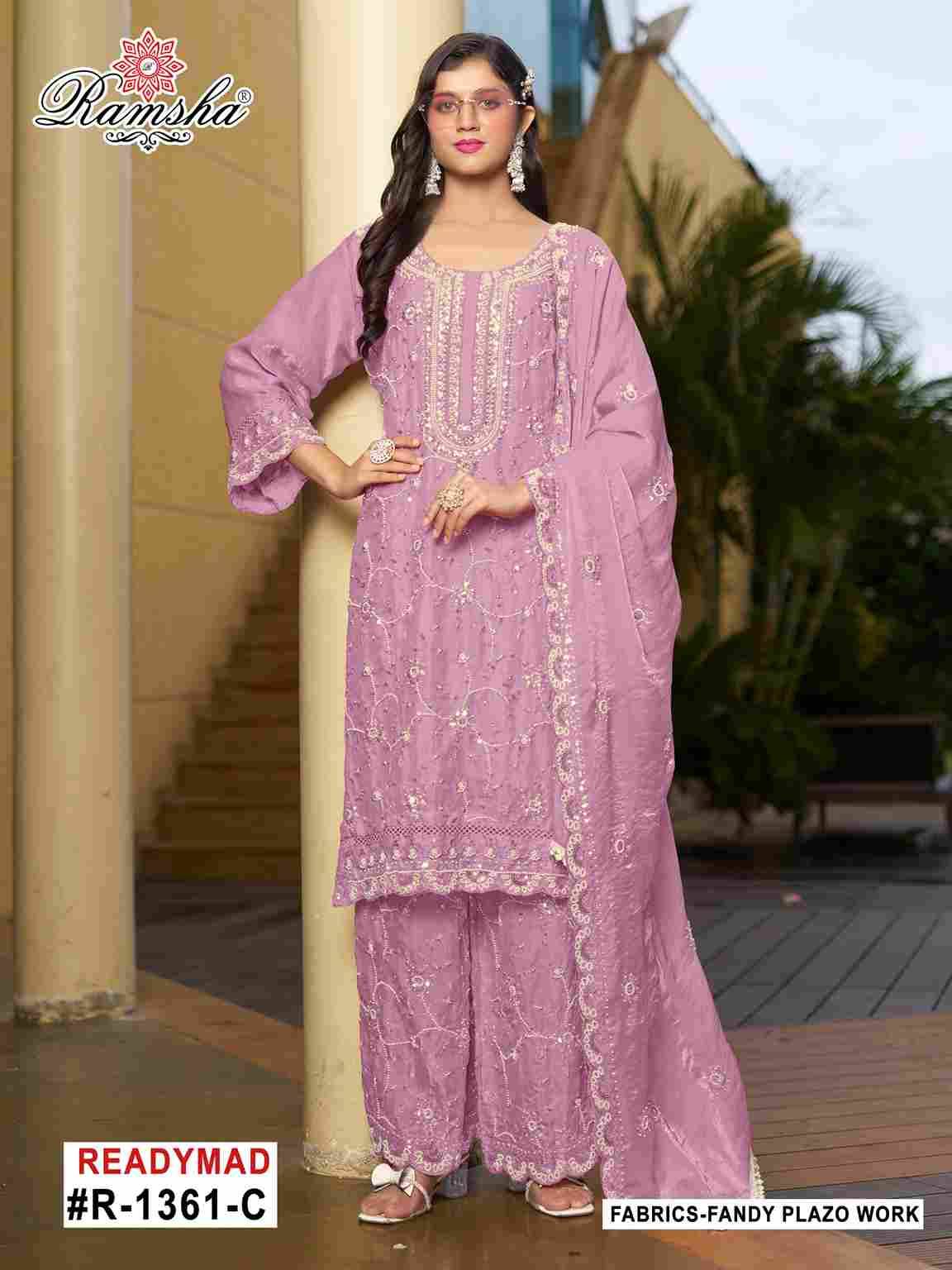 Ramsha 1361 Colours By Ramsha 1361-A To 1361-D Series Designer Pakistani Suits Beautiful Fancy Colorful Stylish Party Wear & Occasional Wear Fandy Embroidered Dresses At Wholesale Price