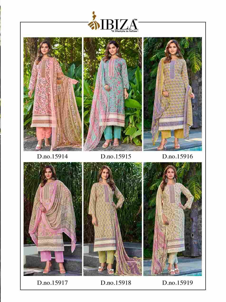 Amara Vol-2 By Ibiza 15914 To 15919 Series Beautiful Festive Suits Colorful Stylish Fancy Casual Wear & Ethnic Wear Pure Cambric Cotton Digital Print Dresses At Wholesale Price