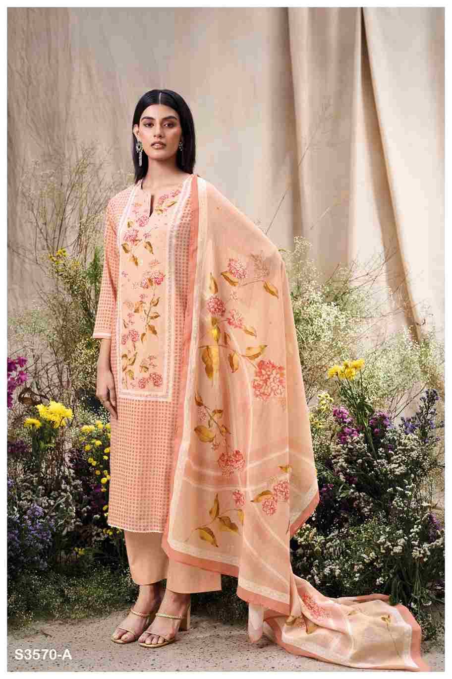 Francis-3570 By Ganga Fashion 3570-A To 3570-D Series Beautiful Festive Suits Colorful Stylish Fancy Casual Wear & Ethnic Wear Mal Cotton Dresses At Wholesale Price
