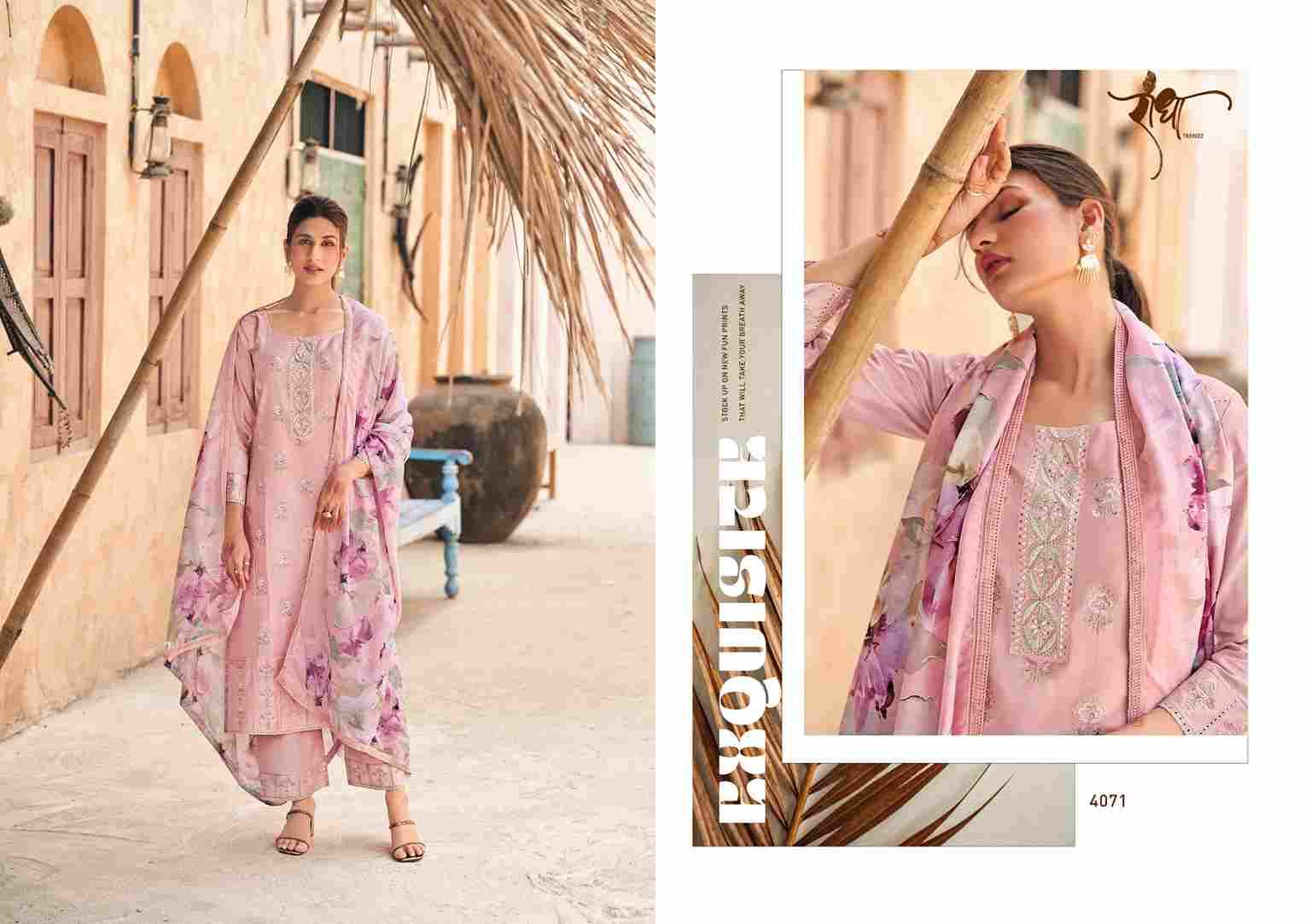 Rosy By Radha Trendz 4071 To 4076 Series Festive Suits Beautiful Fancy Colorful Stylish Party Wear & Occasional Wear Pure Jam Cotton Dresses At Wholesale Price