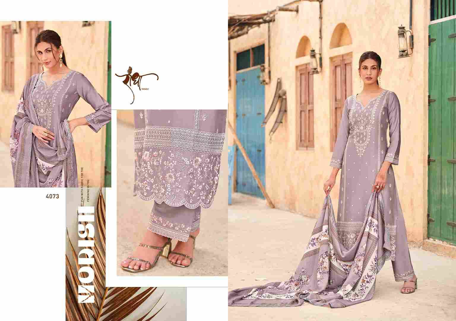 Rosy By Radha Trendz 4071 To 4076 Series Festive Suits Beautiful Fancy Colorful Stylish Party Wear & Occasional Wear Pure Jam Cotton Dresses At Wholesale Price