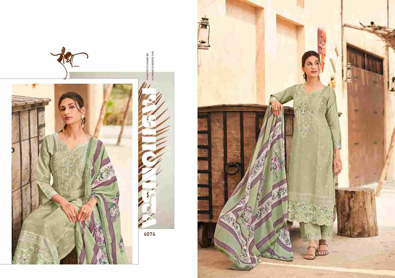 Rosy By Radha Trendz 4071 To 4076 Series Festive Suits Beautiful Fancy Colorful Stylish Party Wear & Occasional Wear Pure Jam Cotton Dresses At Wholesale Price