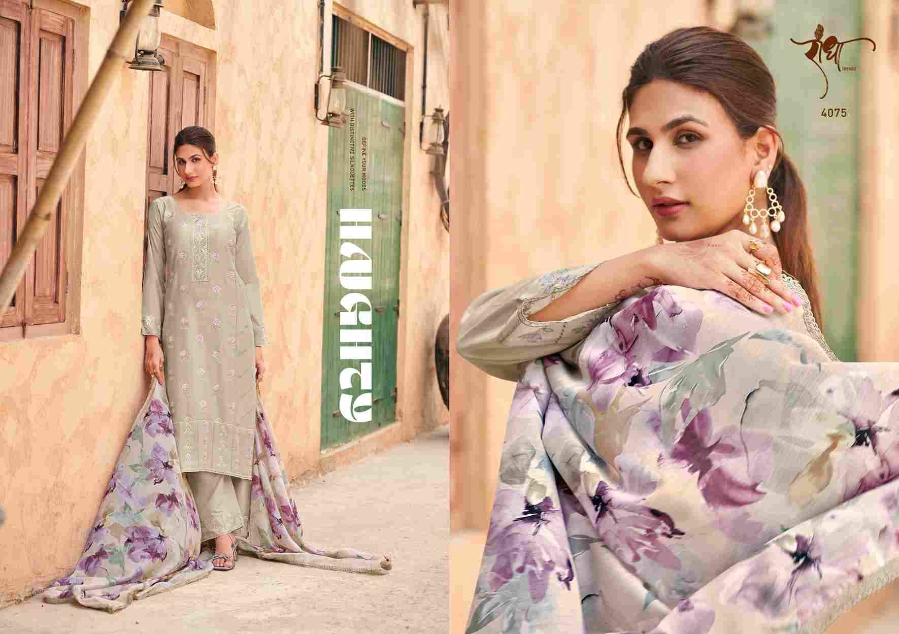 Rosy By Radha Trendz 4071 To 4076 Series Festive Suits Beautiful Fancy Colorful Stylish Party Wear & Occasional Wear Pure Jam Cotton Dresses At Wholesale Price