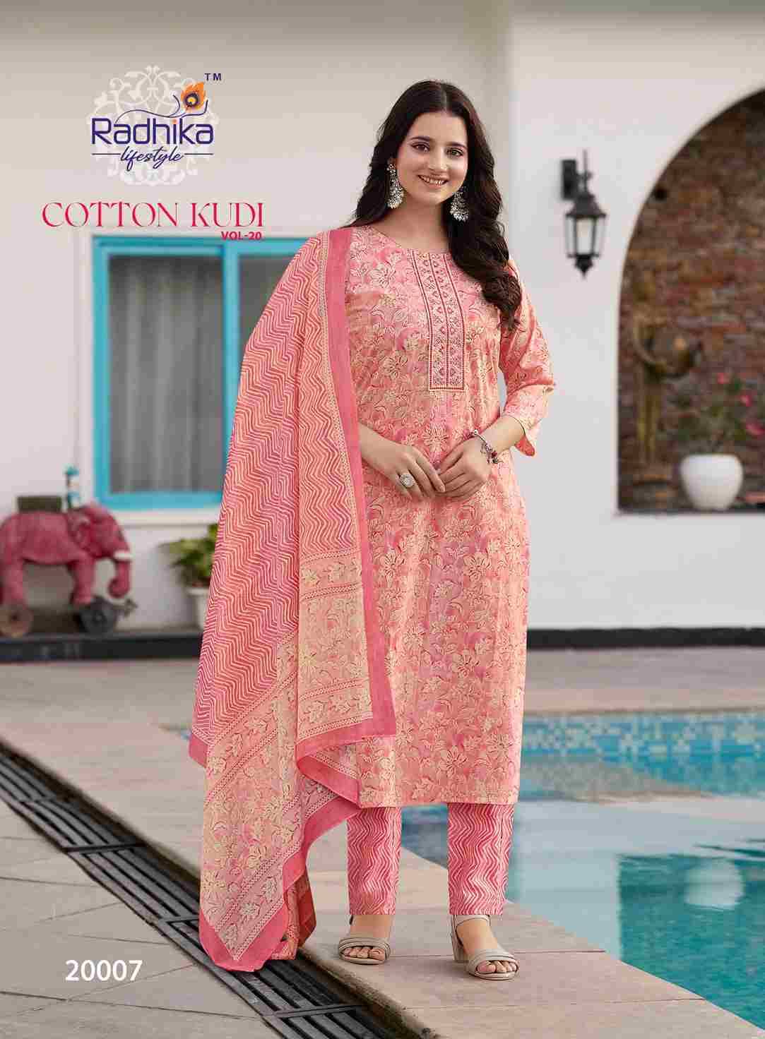 Cotton Kudi Vol-20 By Radhika Lifestyle 20001 To 20008 Series Beautiful Festive Suits Colorful Stylish Fancy Casual Wear & Ethnic Wear Cotton Print Dresses At Wholesale Price