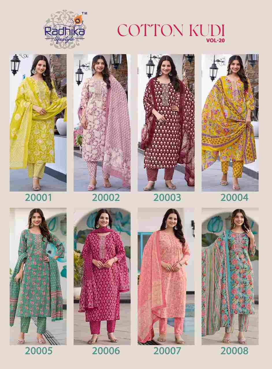 Cotton Kudi Vol-20 By Radhika Lifestyle 20001 To 20008 Series Beautiful Festive Suits Colorful Stylish Fancy Casual Wear & Ethnic Wear Cotton Print Dresses At Wholesale Price
