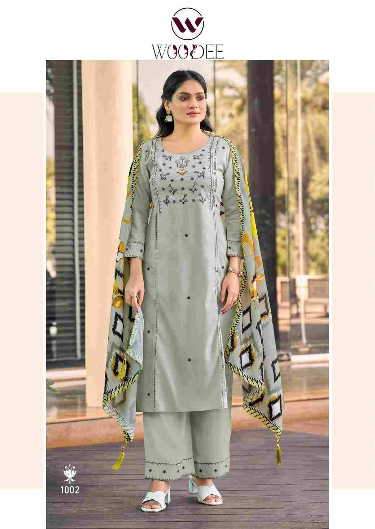 Butterfly By Woodee 1001 To 1006 Series Beautiful Festive Suits Colorful Stylish Fancy Casual Wear & Ethnic Wear Rayon Print Dresses At Wholesale Price