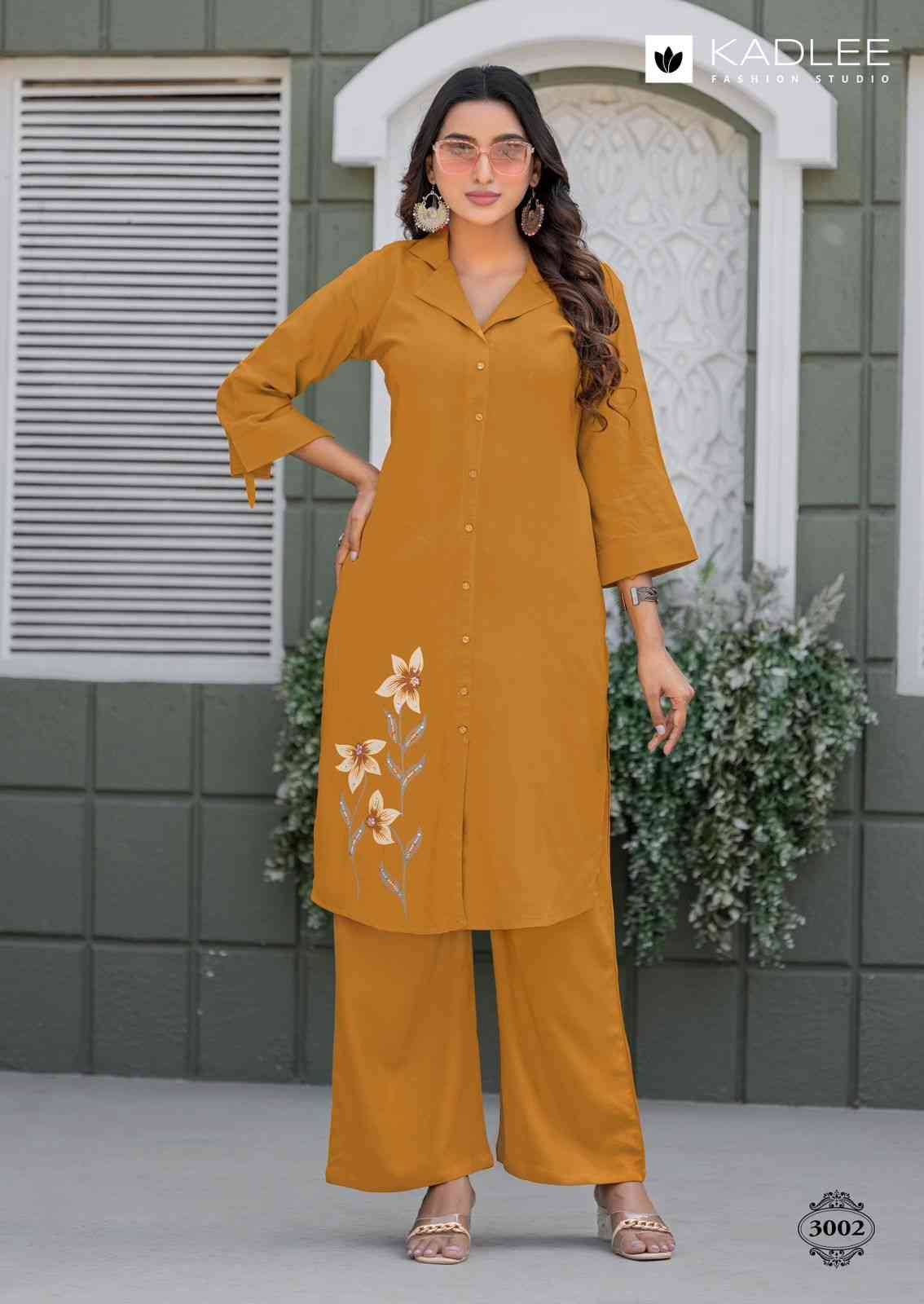 Niva By Kadlee 3001 To 3006 Series Designer Stylish Fancy Colorful Beautiful Party Wear & Ethnic Wear Collection Rayon Co-Ord At Wholesale Price