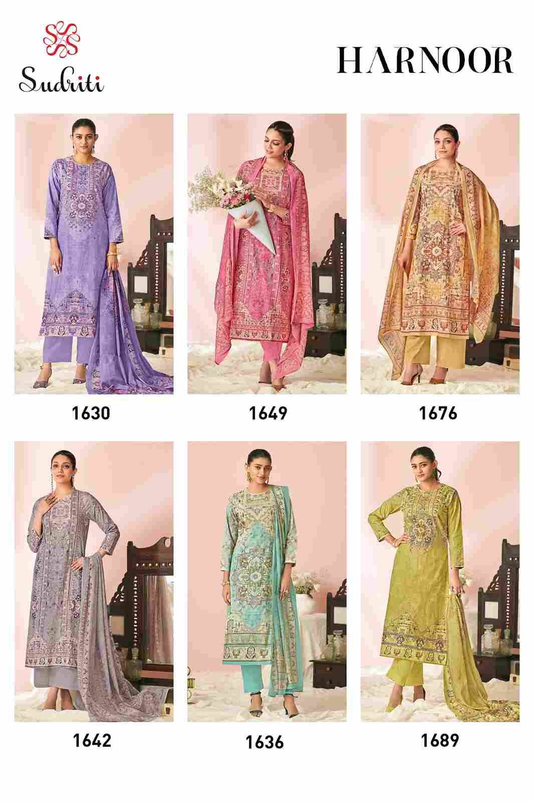 Harnoor By Sudriti Beautiful Stylish Festive Suits Fancy Colorful Casual Wear & Ethnic Wear & Ready To Wear Cotton Lawn Print Dresses At Wholesale Price